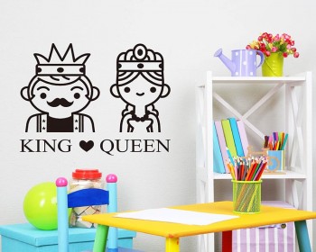 King and Queen Customised Name Decal
